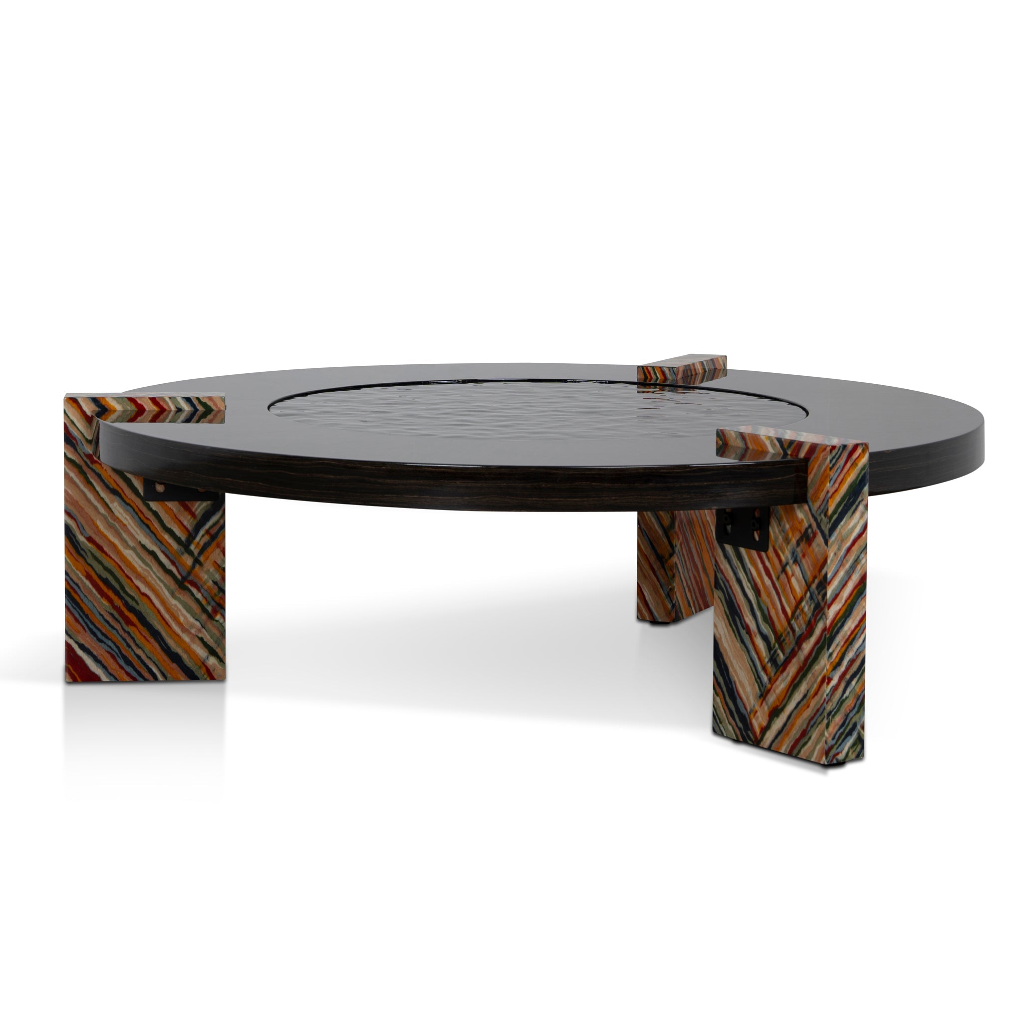 CCF12100-NY 93cm Round Coffee Table - Black