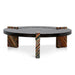 Showcasing Mosilora 93cm Round Coffee Table - Black CF12100-NY Coffee Table by Calibre Furniturs