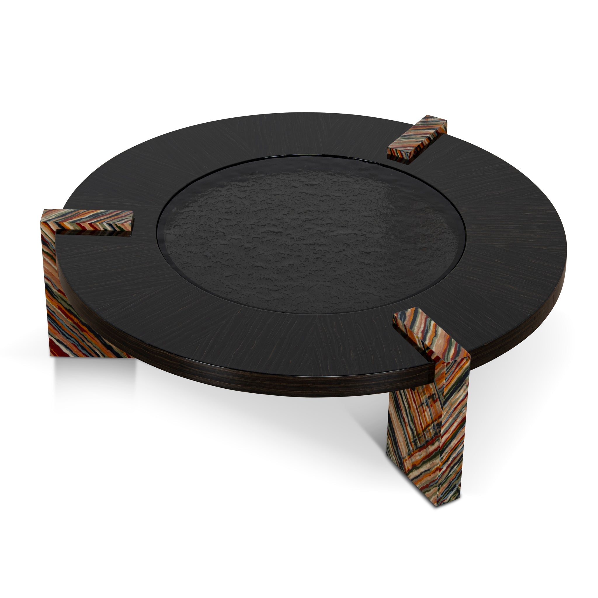 CCF12100-NY 93cm Round Coffee Table - Black