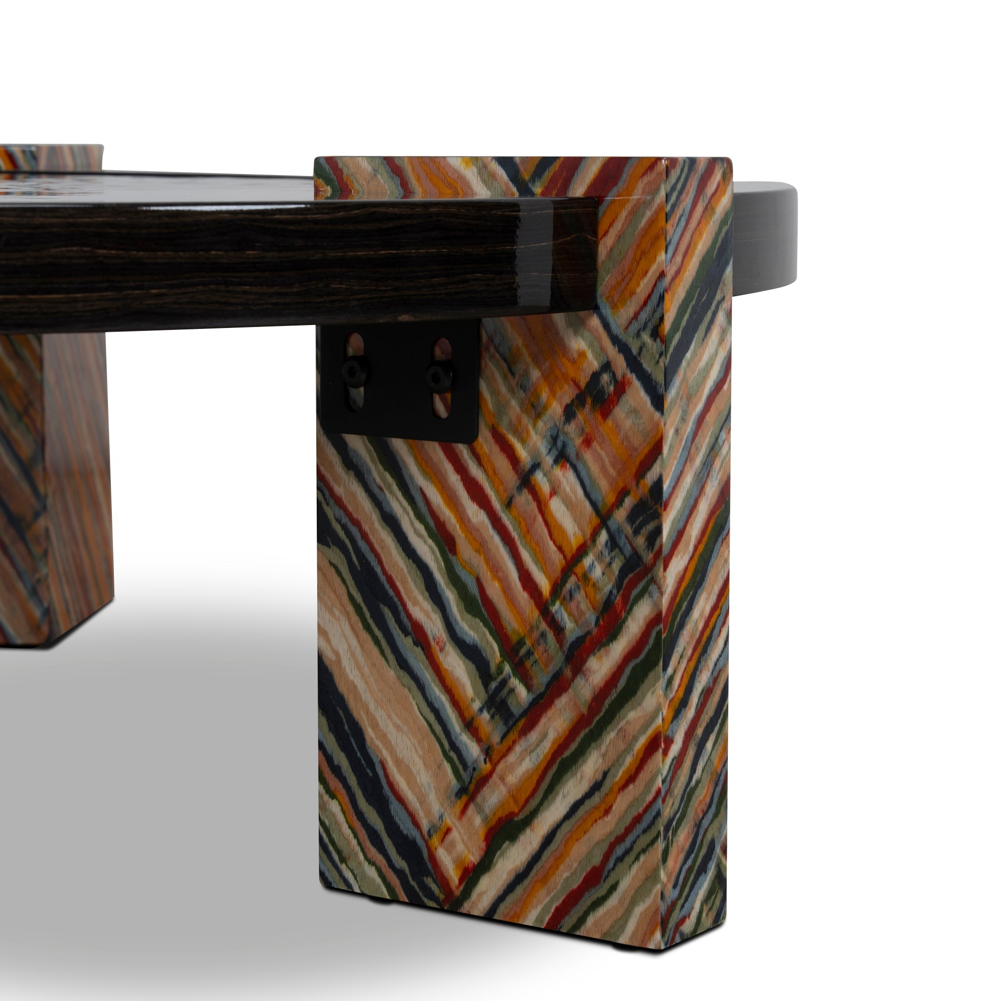93cm Round Coffee Table - Black