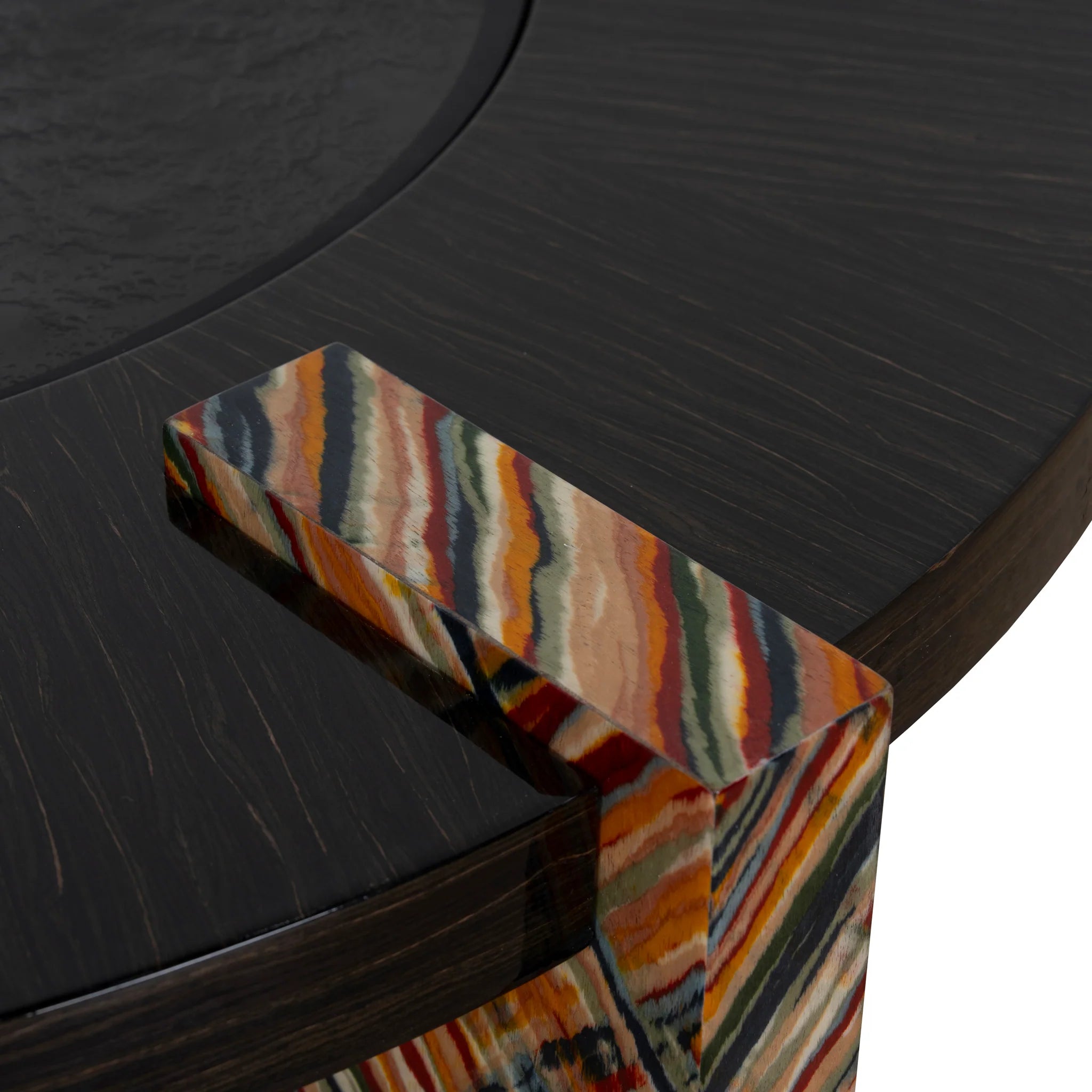 Mosilora 93cm Round Coffee Table - Black