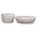 Showcasing Kanoma Nested Coffee Table - Ivory Beige CF12102-NY Coffee Table by Calibre Furniturs