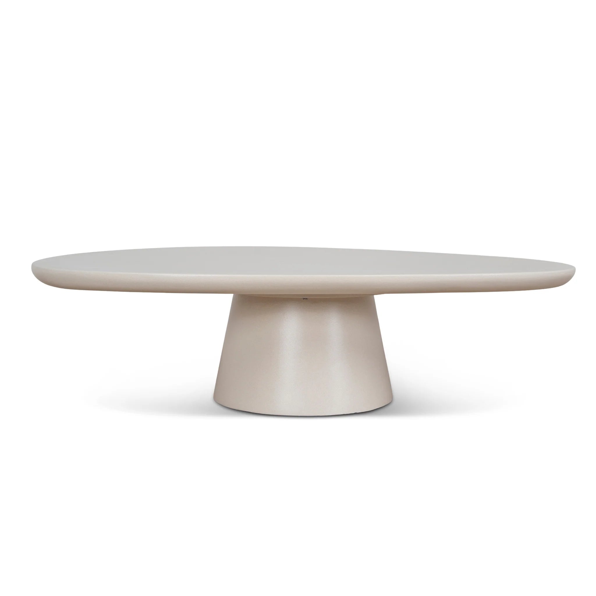 Showcasing Divera 1.4m Coffee Table - Ivory Beige CF12103-NY Coffee Table by Calibre Furniturs