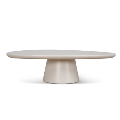 Showcasing Divera 1.4m Coffee Table - Ivory Beige CF12103-NY Coffee Table by Calibre Furniturs
