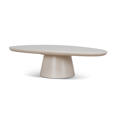 Showcasing Divera 1.4m Coffee Table - Ivory Beige CF12103-NY Coffee Table by Calibre Furniturs
