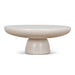 Showcasing Ritama 80cm Round Coffee Table - Ivory Beige CF12104-NY Coffee Table by Calibre Furniturs