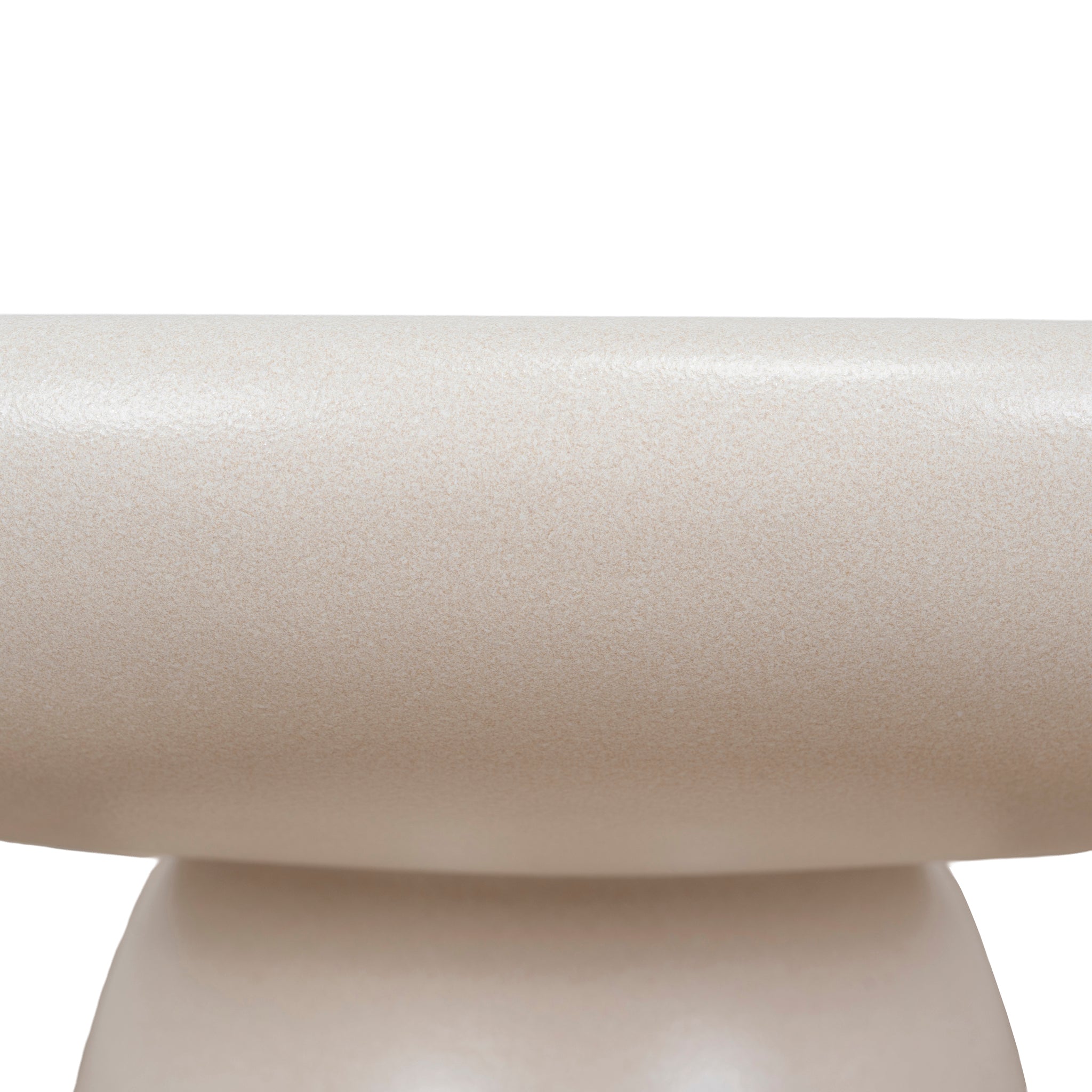 CCF12104-NY 80cm Round Coffee Table - Ivory Beige