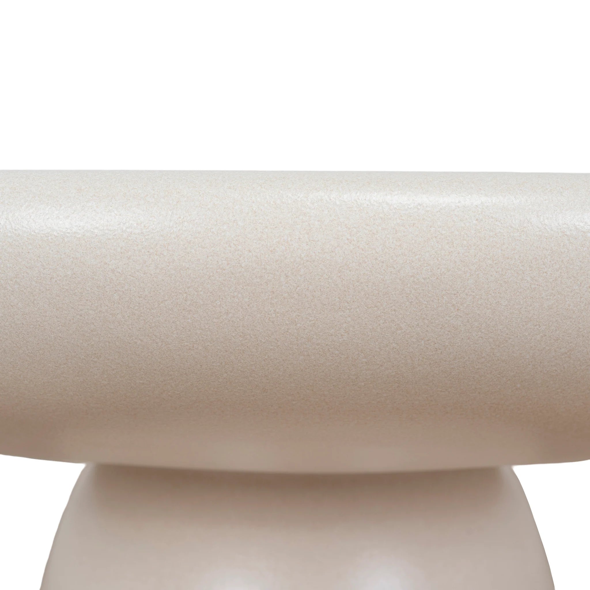 Ritama 80cm Round Coffee Table - Ivory Beige