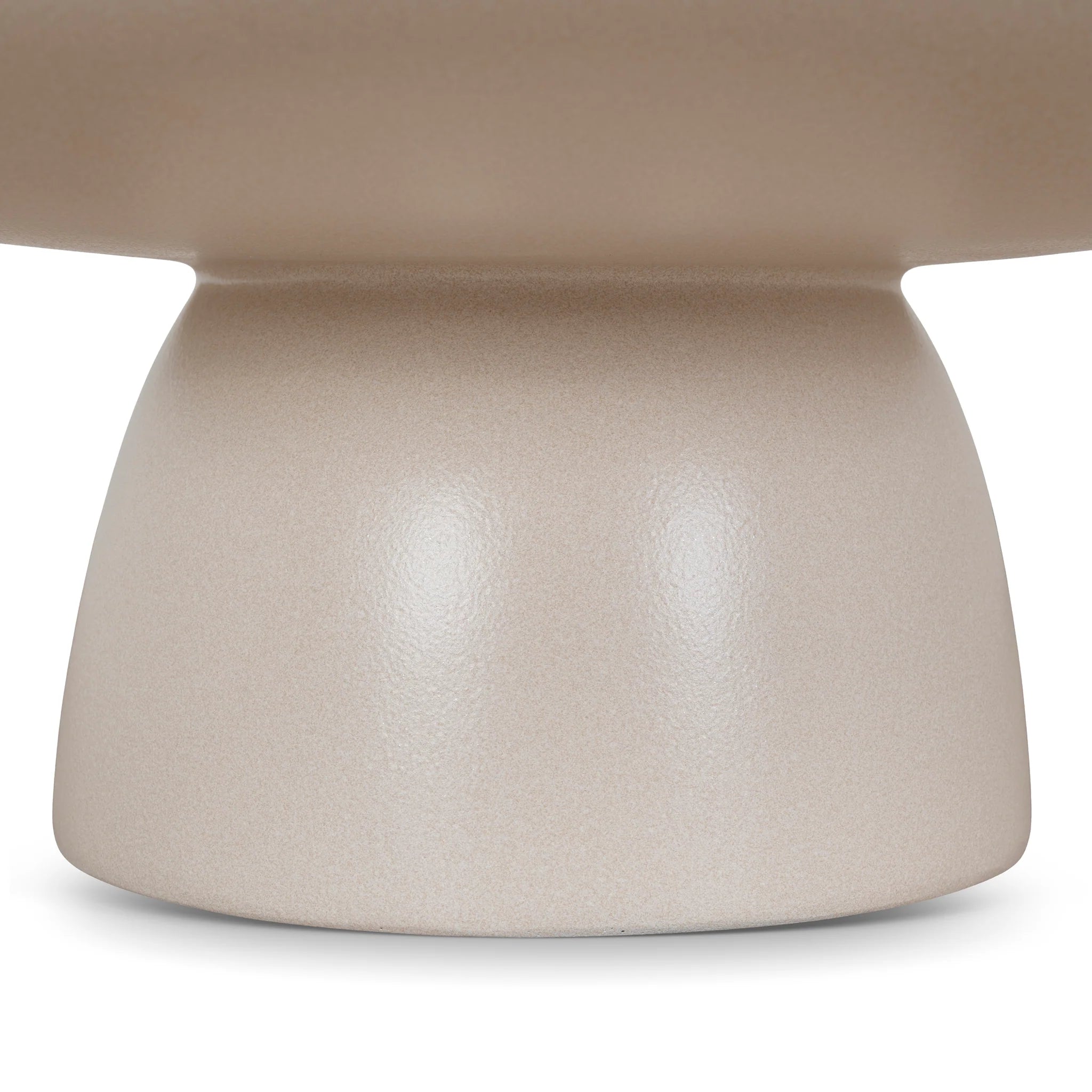 Ritama 80cm Round Coffee Table - Ivory Beige