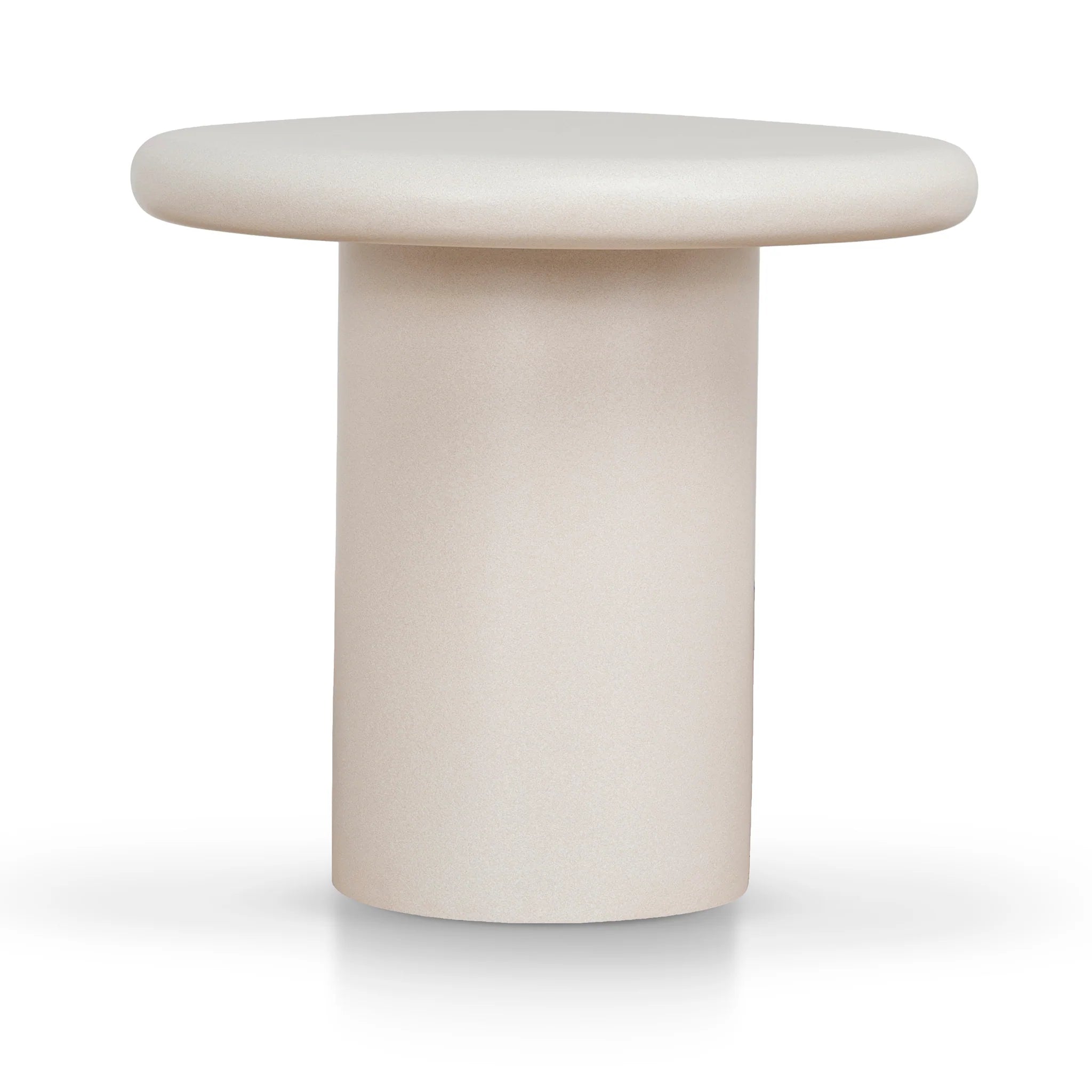 Benosa 60cm Side Table - Ivory Beige