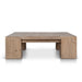 Showcasing Lebevana 1.1m Elm Square Coffee Table - Natural CF12106-NA Coffee Table by Calibre Furniturs