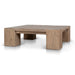 Showcasing Lebevana 1.1m Elm Square Coffee Table - Natural CF12106-NA Coffee Table by Calibre Furniturs