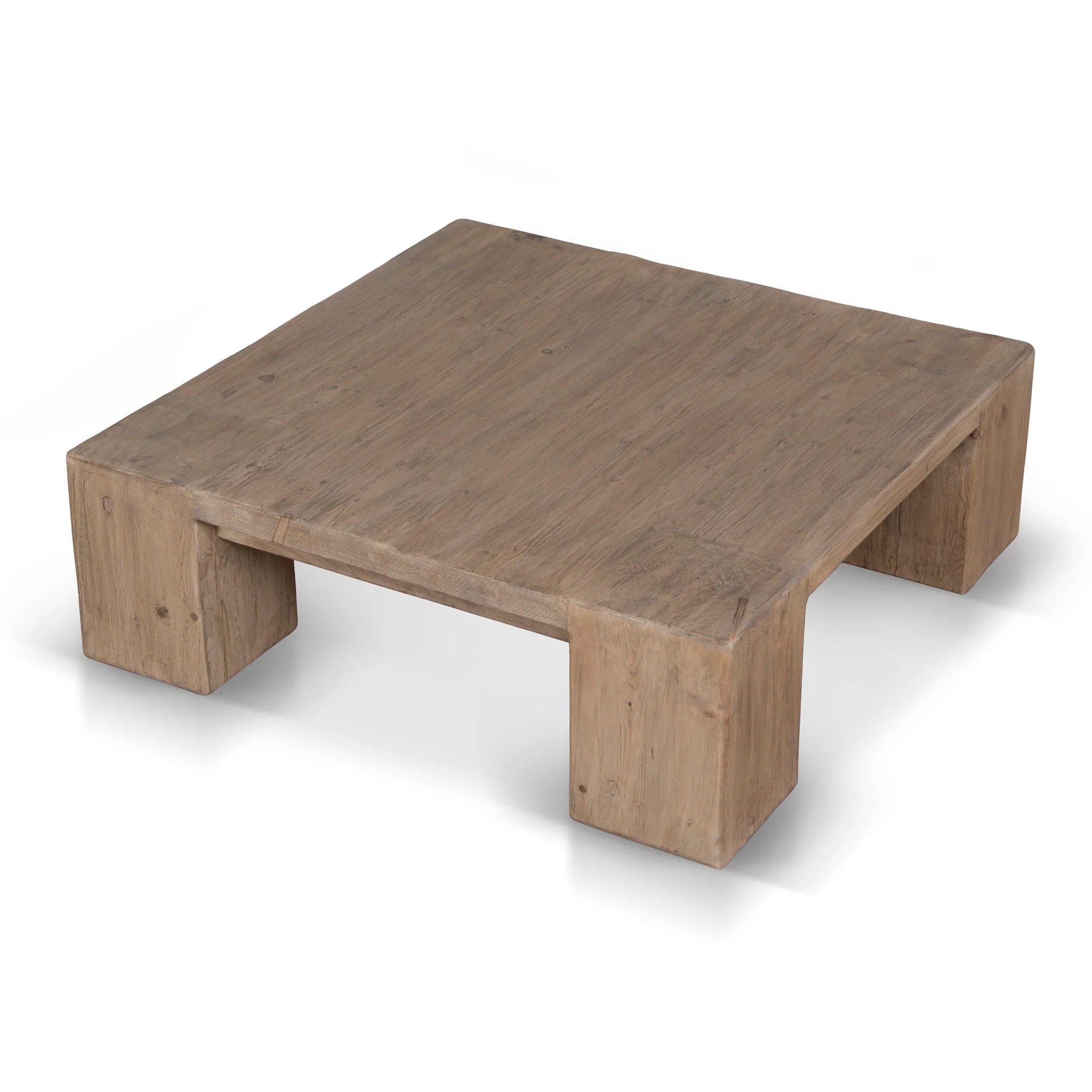 Lebevana 1.1m Elm Square Coffee Table - Natural