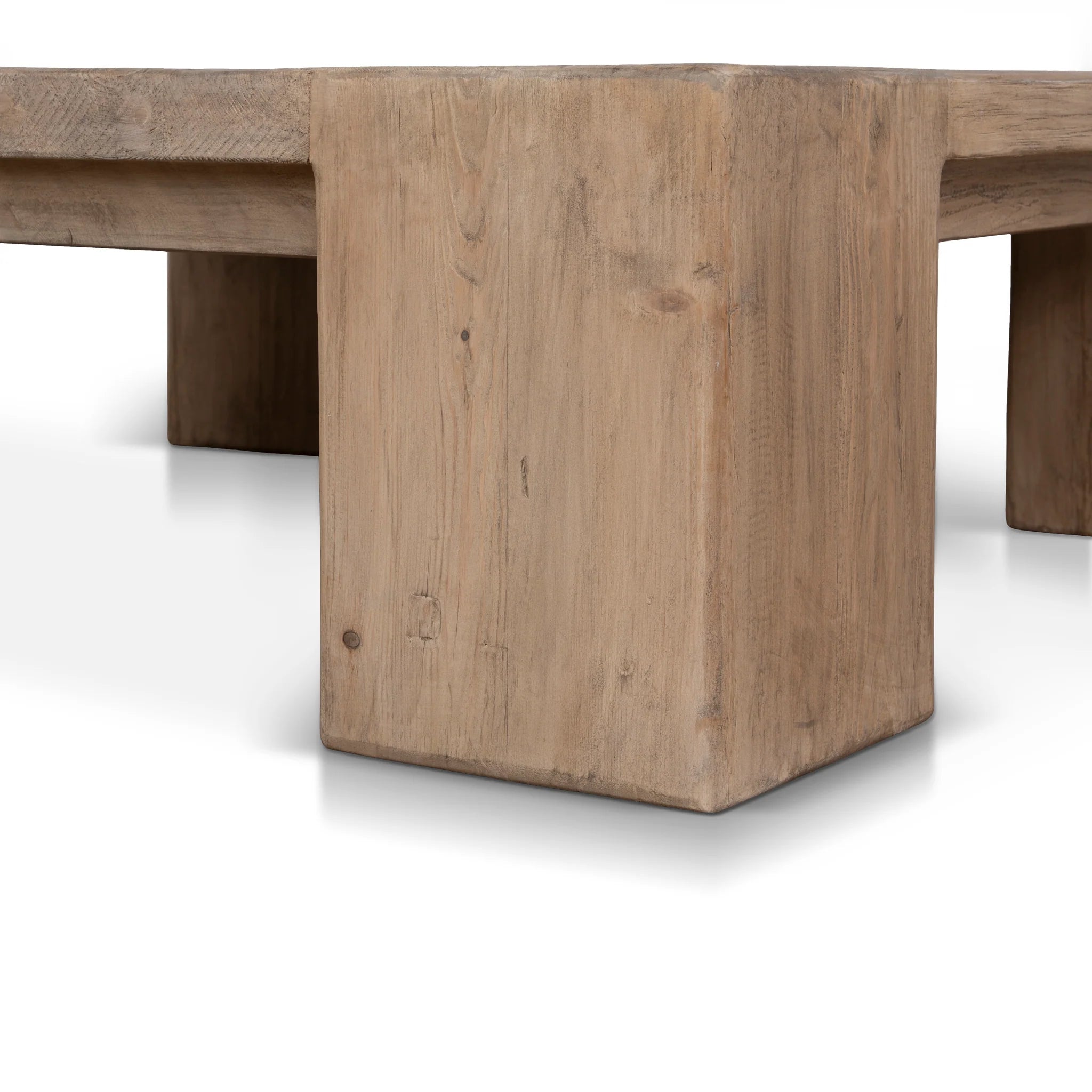 Lebevana 1.1m Elm Square Coffee Table - Natural