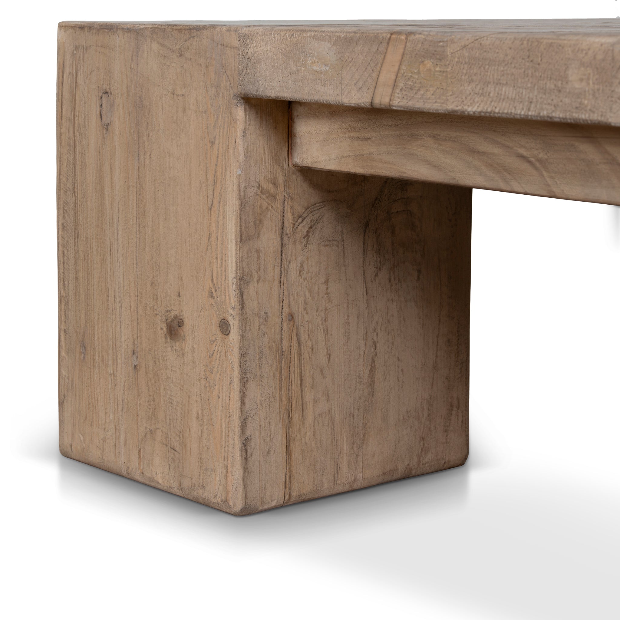 1.1m Elm Square Coffee Table - Natural
