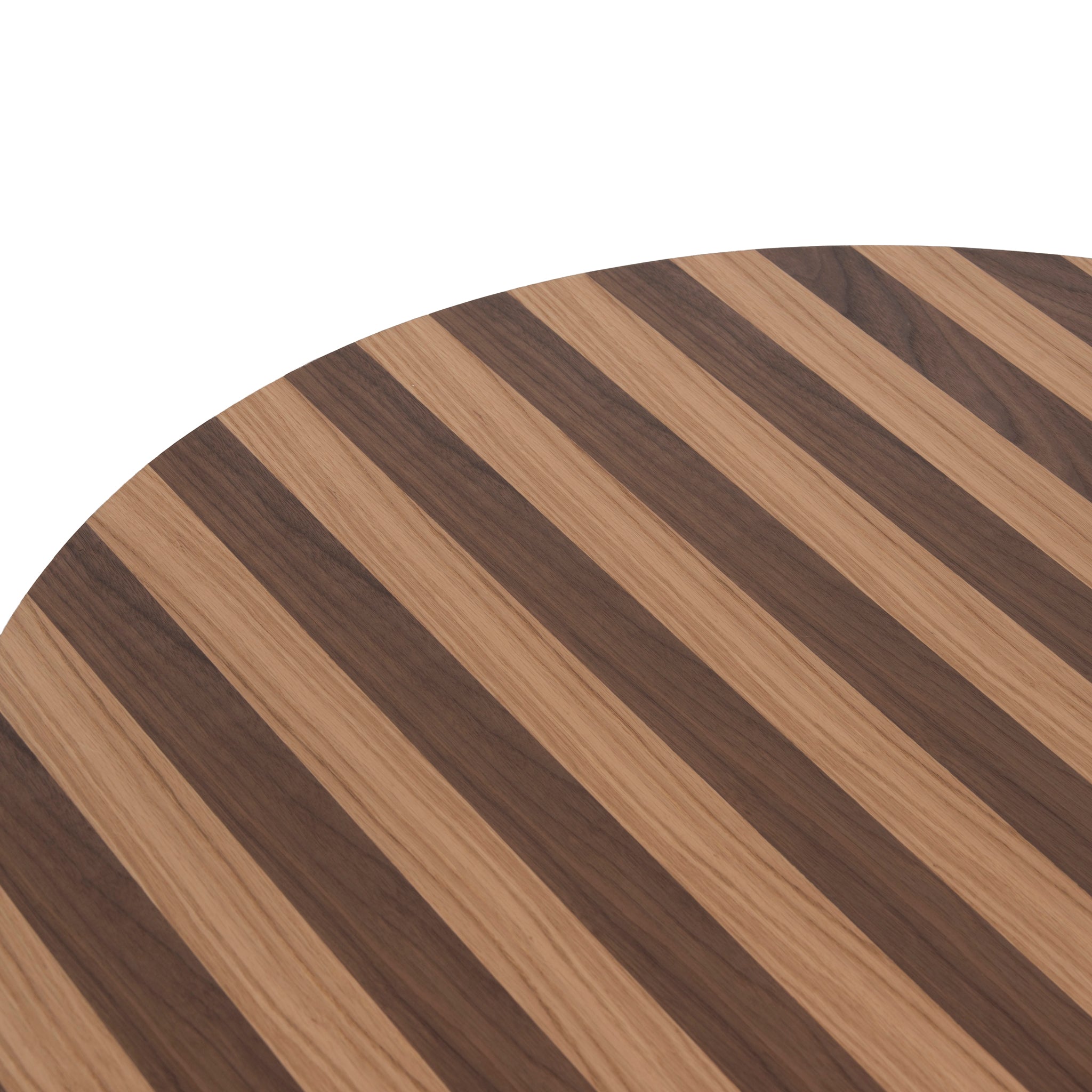1m Round Coffee Table - Two Tone Natural