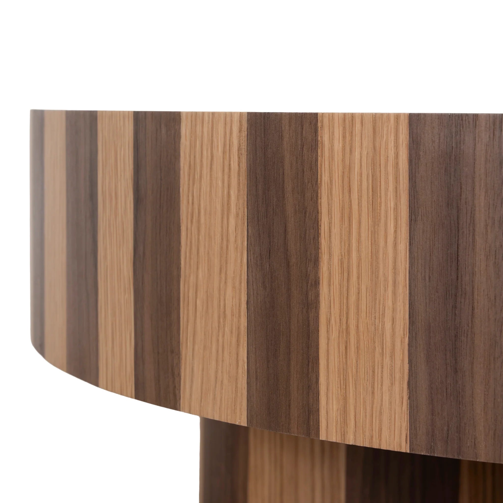 Polora 1m Round Coffee Table - Two Tone Natural
