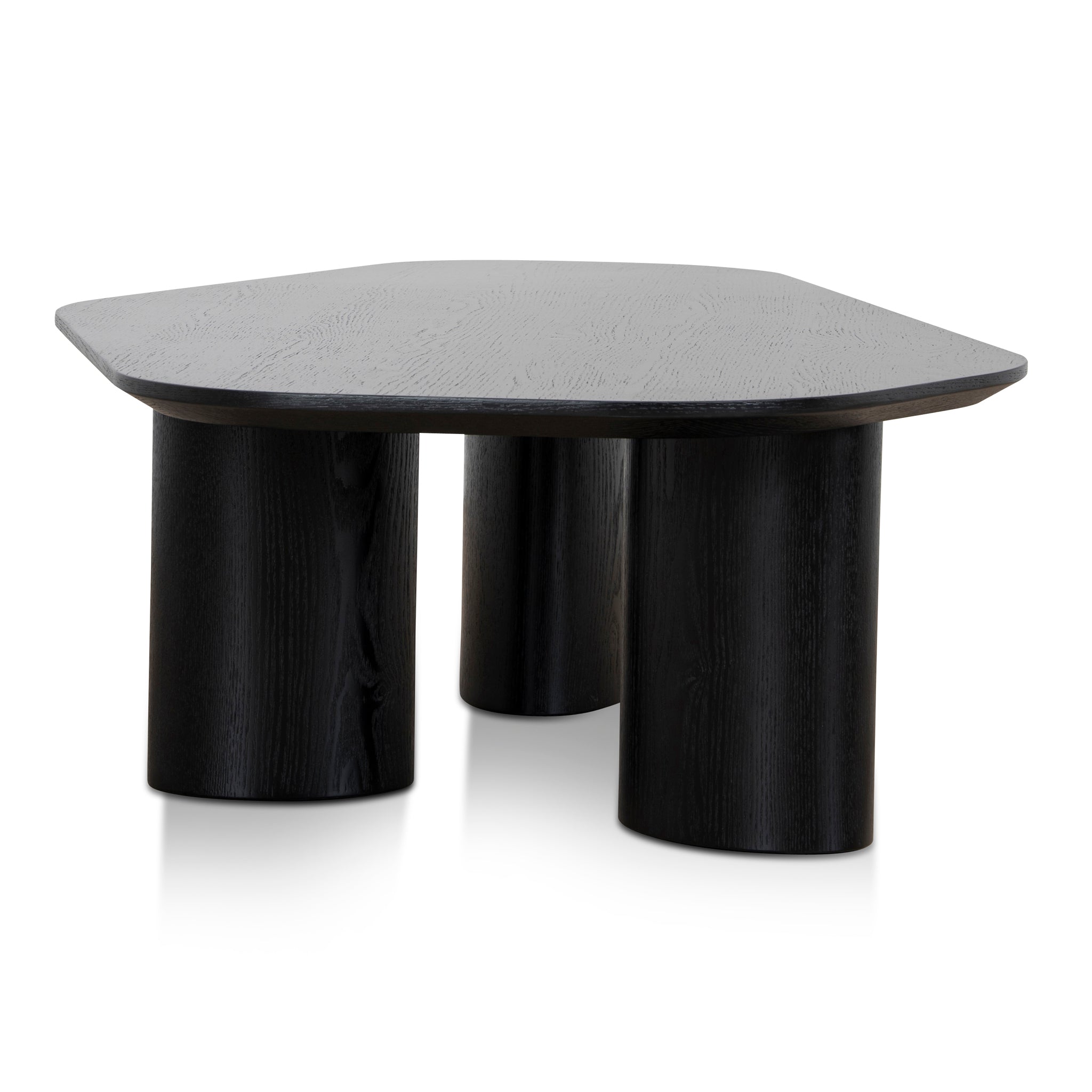 CCF12126-CI 1.09m Freeform Coffee Table - Full Black