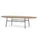 Showcasing Lomora 117.5cm Coffee Table - Natural Ash Veneer - Black Legs CF12394-SD Coffee Table by Calibre Furniturs