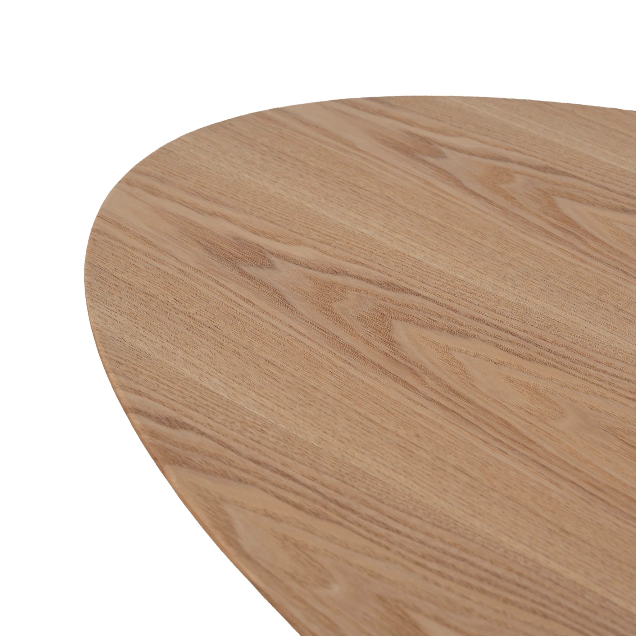 Lomora 117.5cm Coffee Table - Natural Ash Veneer - Black Legs