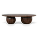 1.3m Elm Coffee Table - Walnut - image 2
