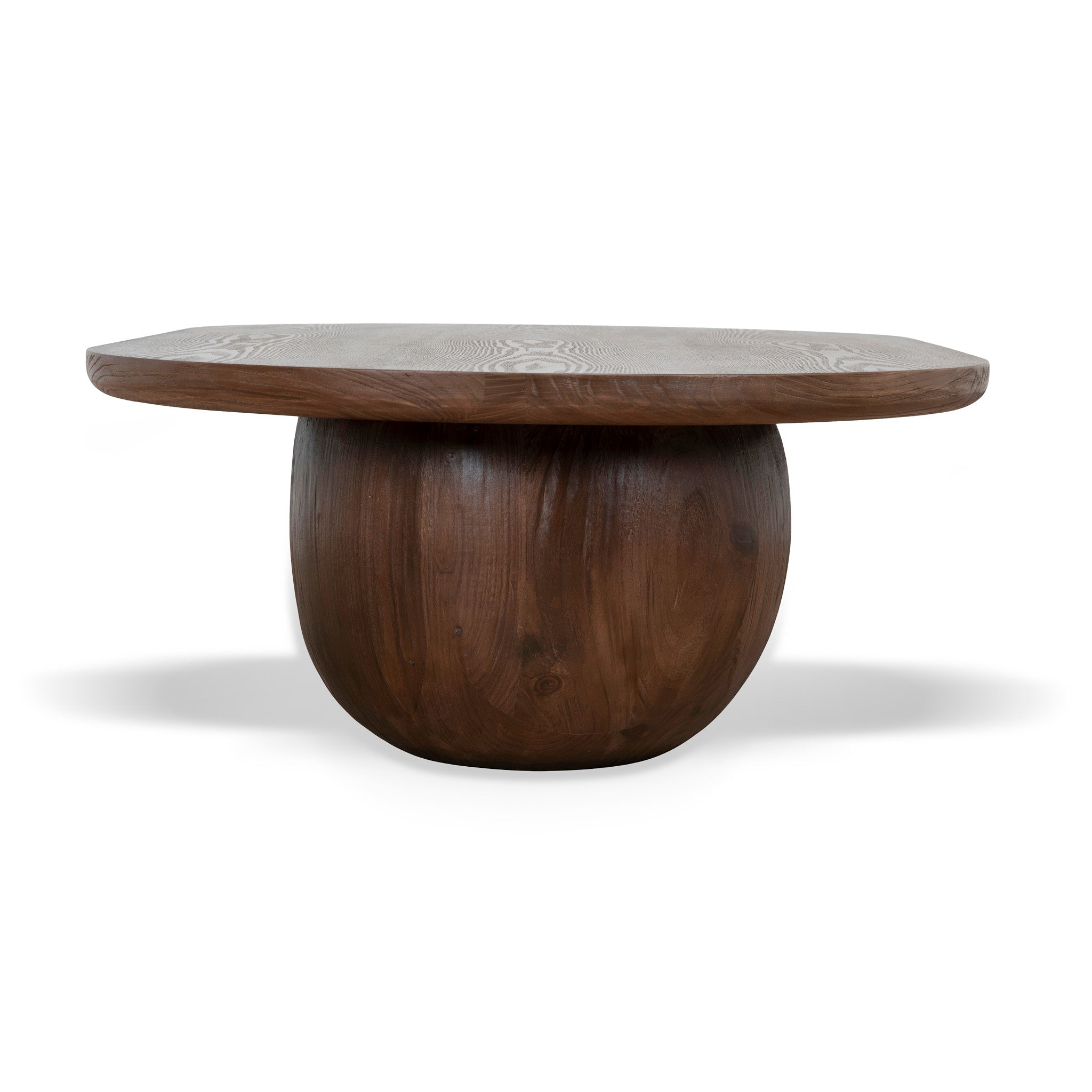 1.3m Elm Coffee Table - Walnut - image 3