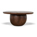 1.3m Elm Coffee Table - Walnut - image 3