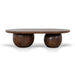 1.3m Elm Coffee Table - Walnut - image 4