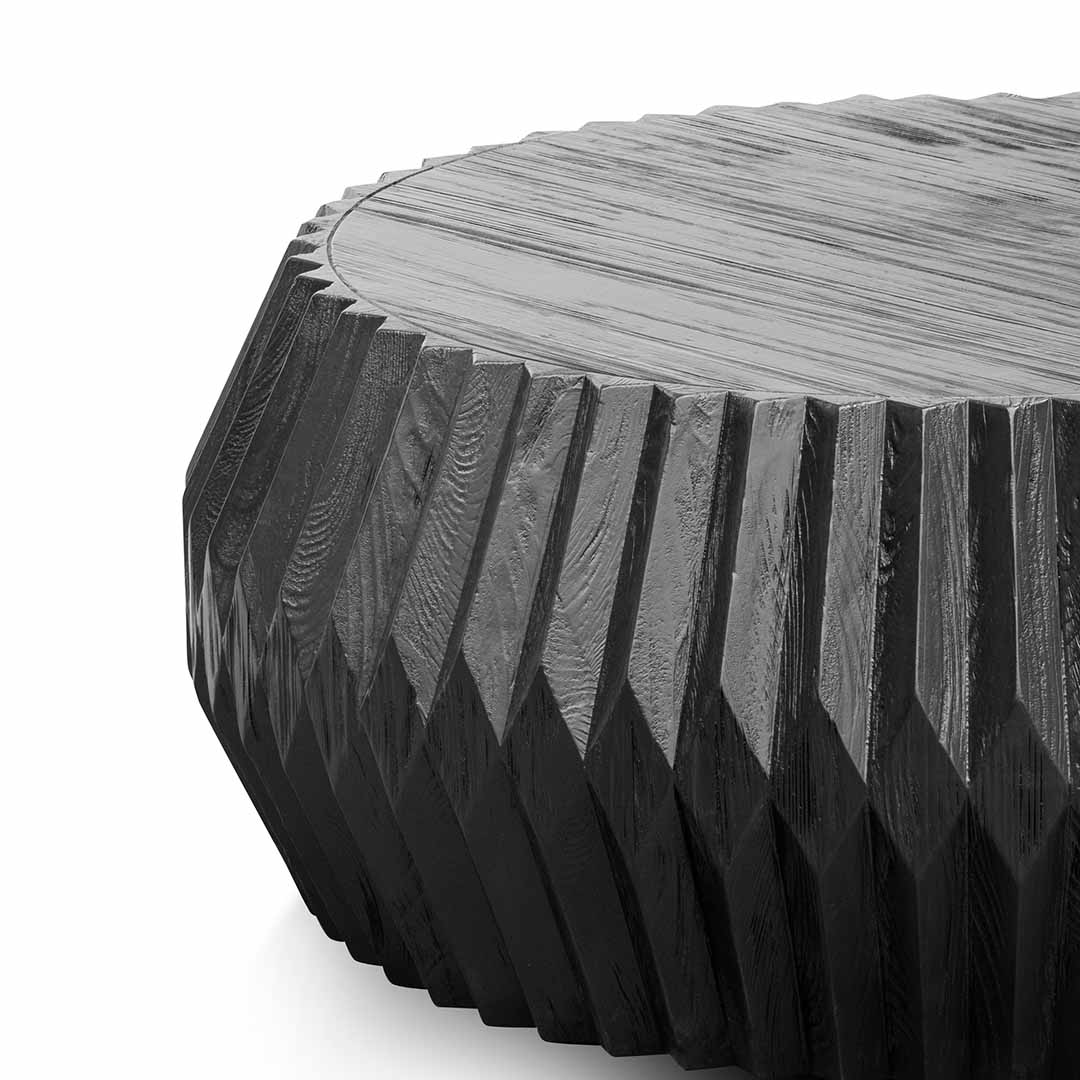 Wooden Coffee Table - Brushed Black - image 3