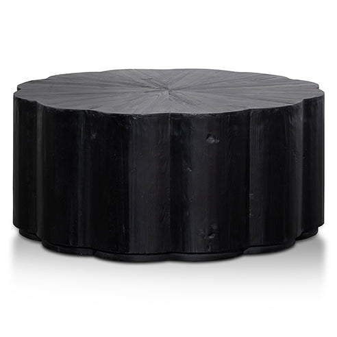 CCF6477-NI 100cm Round Coffee Table - Full Black
