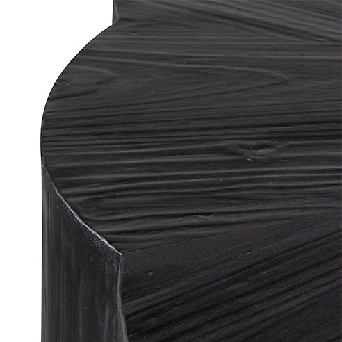 CCF6477-NI 100cm Round Coffee Table - Full Black