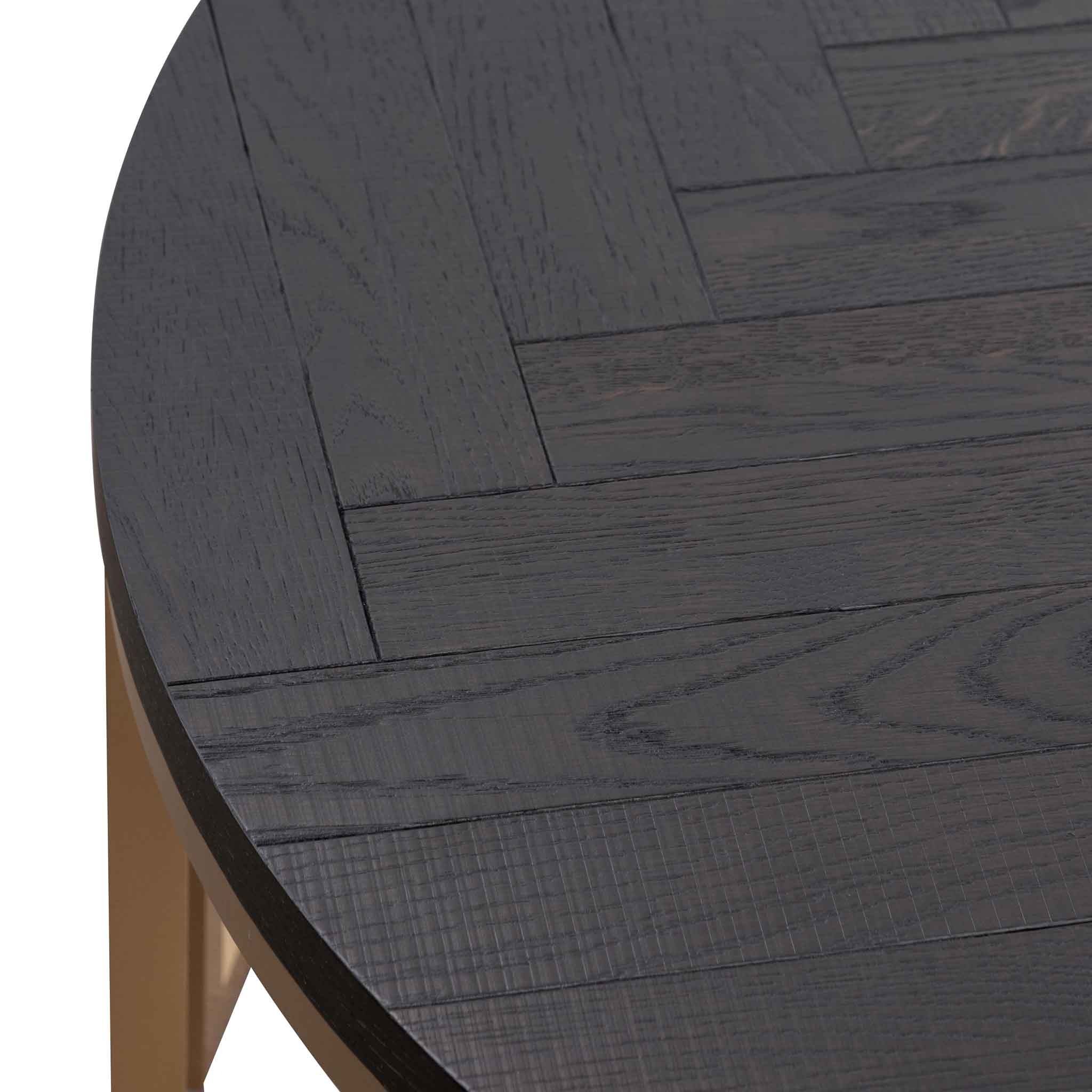 CCF6732-VN Round Coffee Table - Peppercorn and Brass