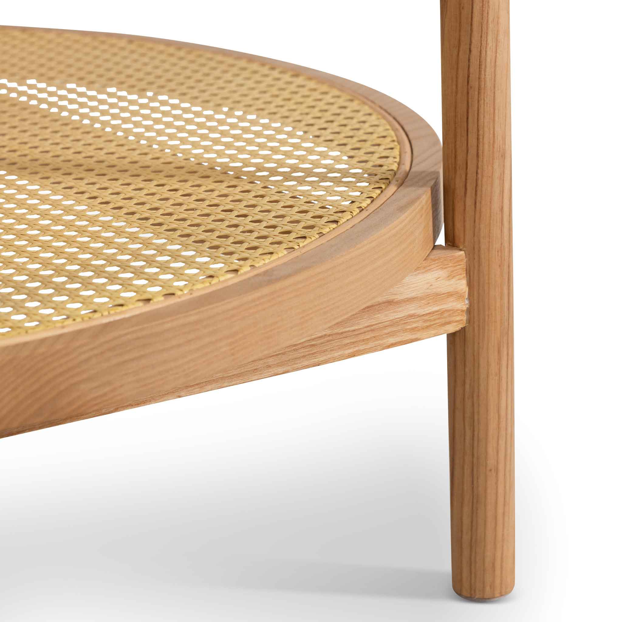 CCF6737-IG Glass Top Coffee Table - Natural - Last one