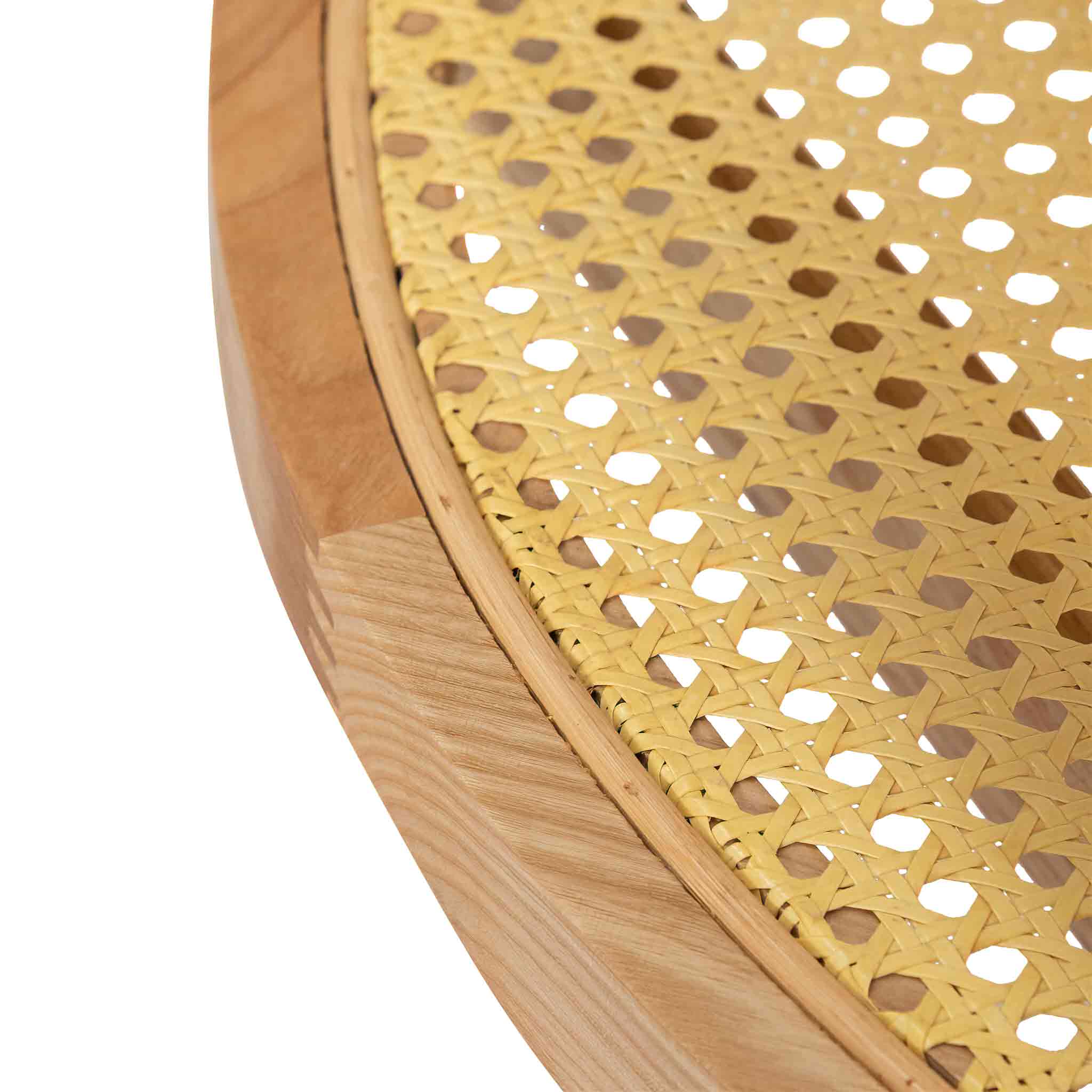 CCF6737-IG Glass Top Coffee Table - Natural - Last one