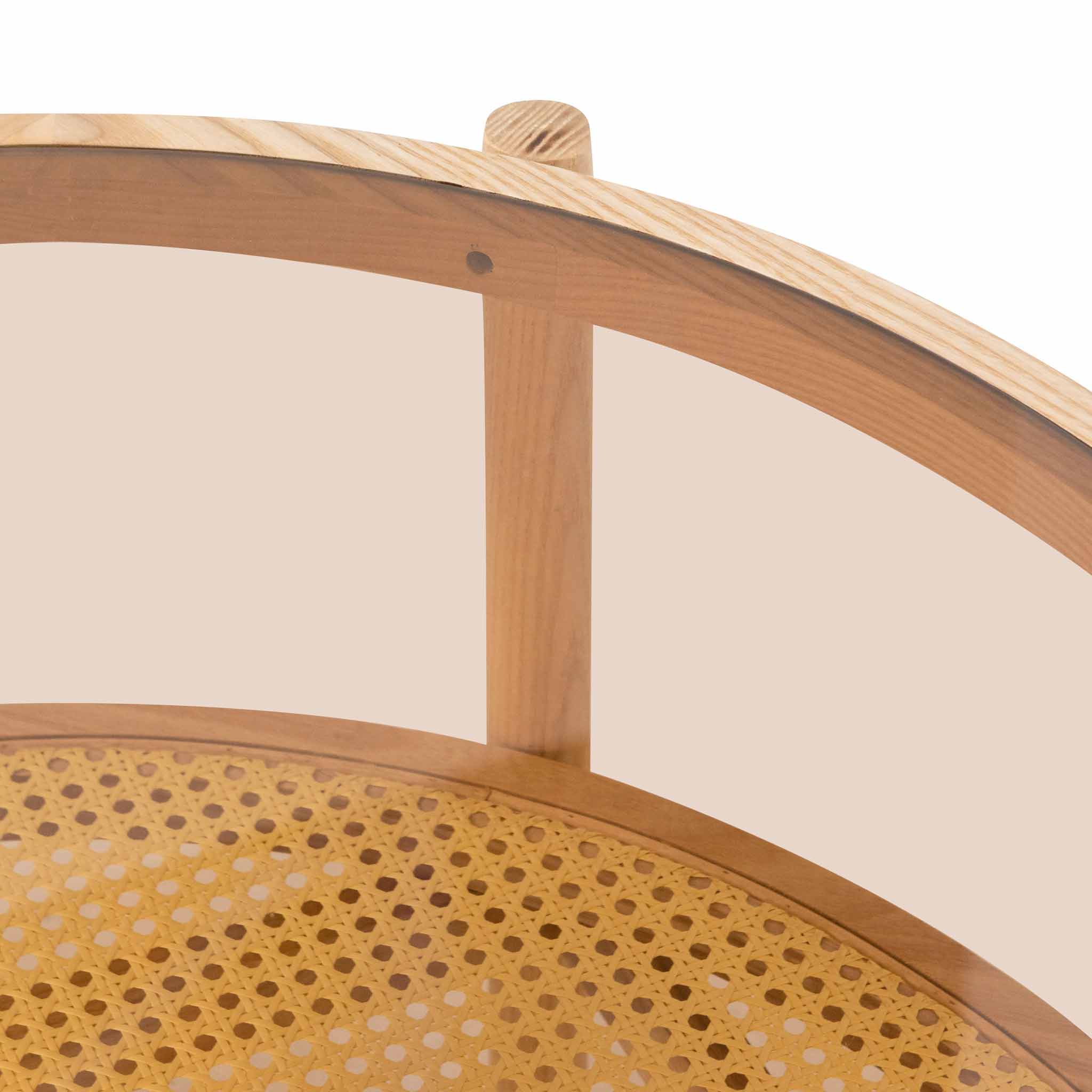 CCF6737-IG Glass Top Coffee Table - Natural - Last one