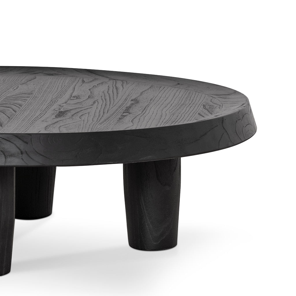 CCF6952-NI 100cm Round Coffee Table - Black