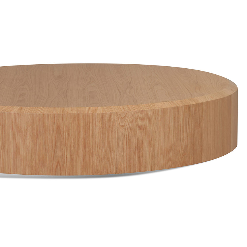 1.5m Round Plinth - Natural Oak