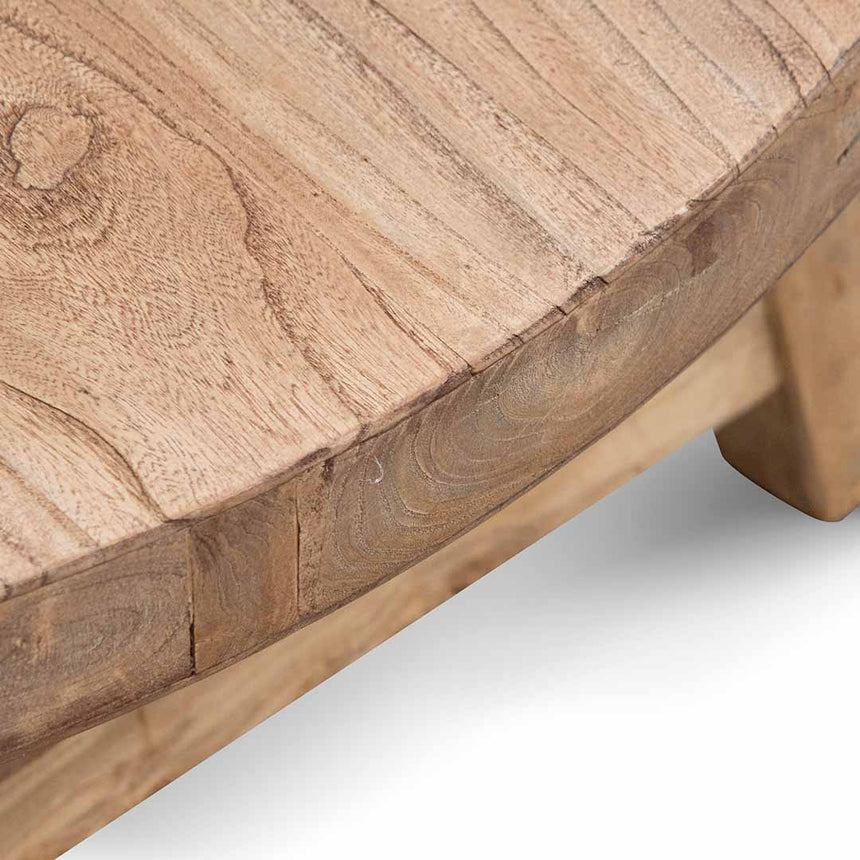 100cm Elm Coffee Table - Natural