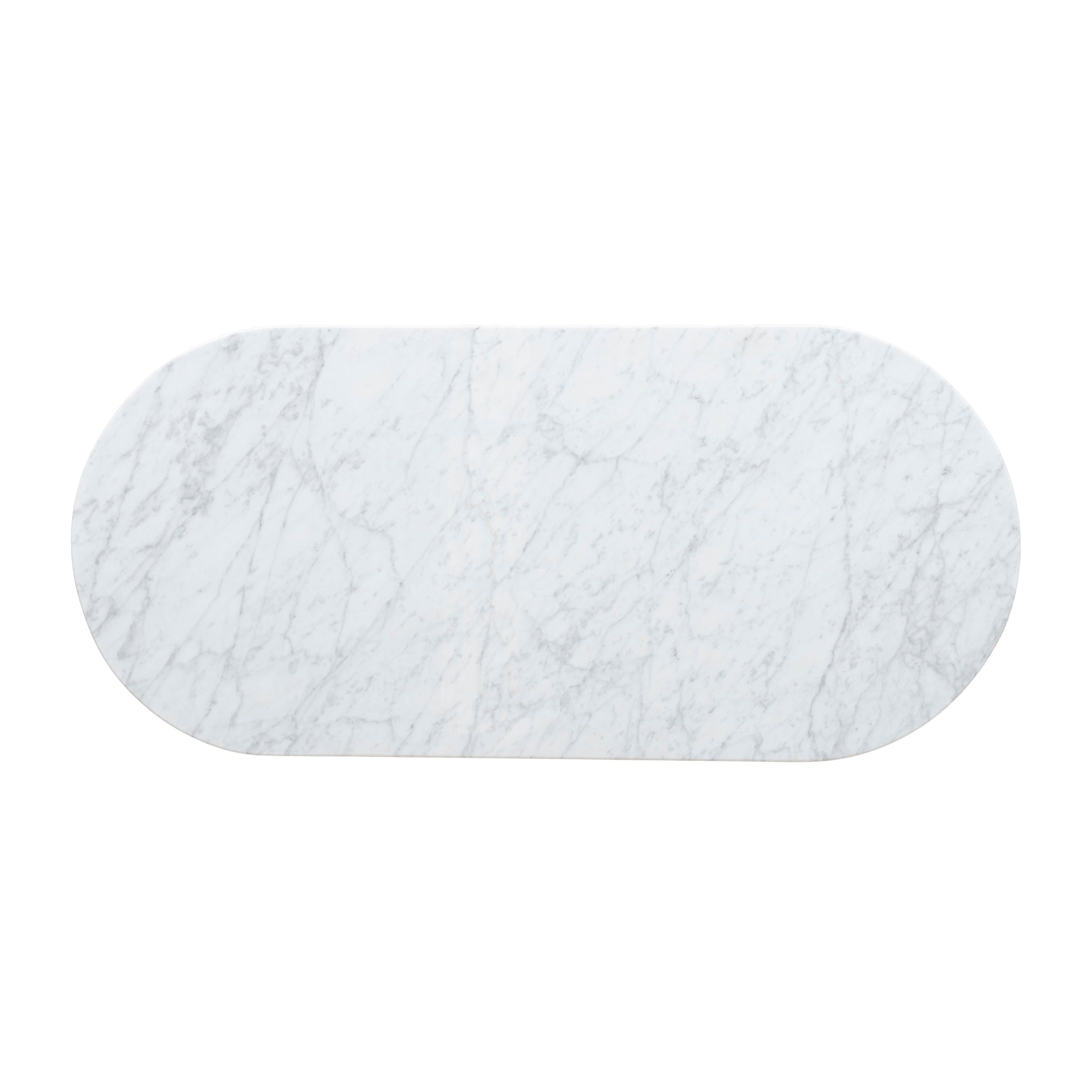 1.3m Marble Coffee Table - Black