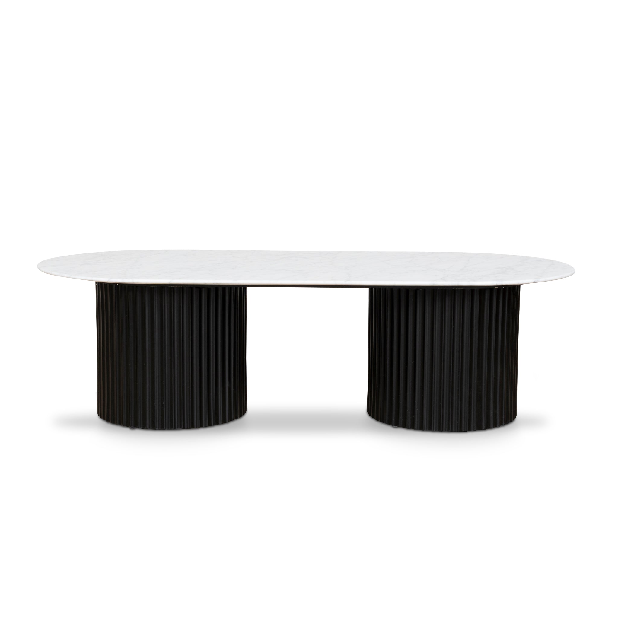 1.3m Marble Coffee Table - Black