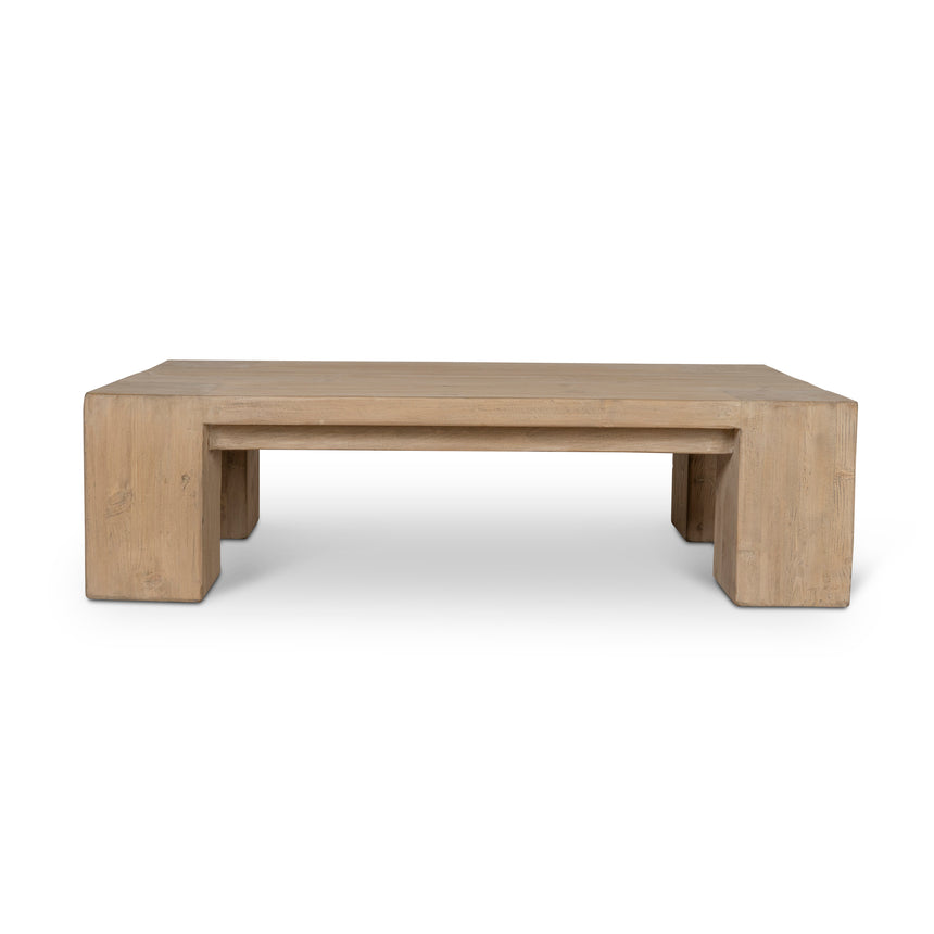 1.3m Elm Coffee Table - Natural