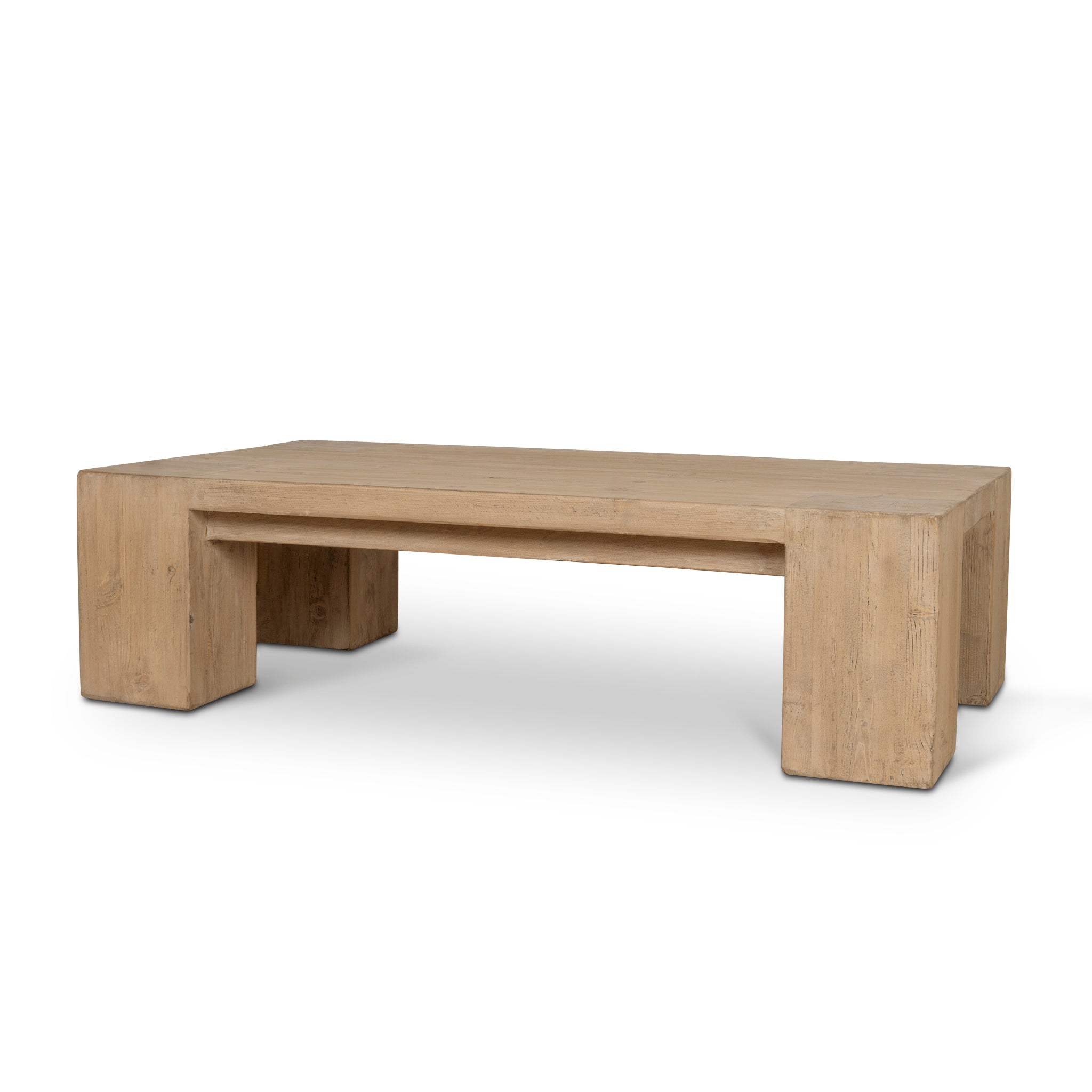 1.3m Elm Coffee Table - Natural - Mirka