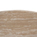 Travertine Marble 100cm Round Coffee Table - Light Natural Elm - image 10