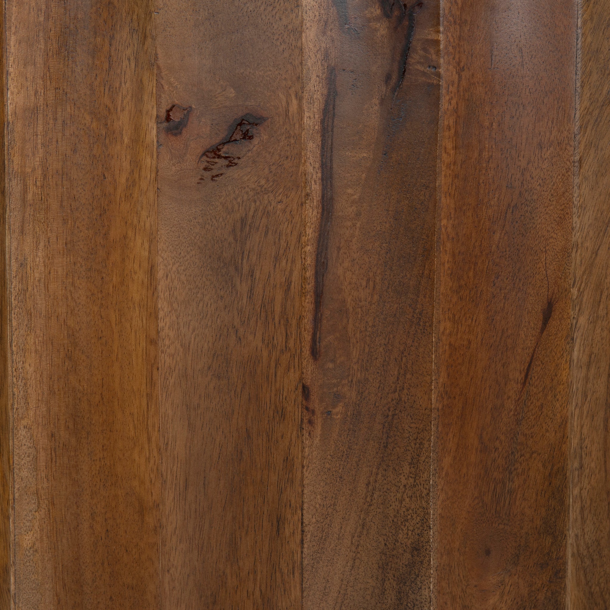 89cm Travertine Top Round Coffee Table - Walnut