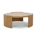 100cm Wooden Round Coffee Table - Natural - image 2