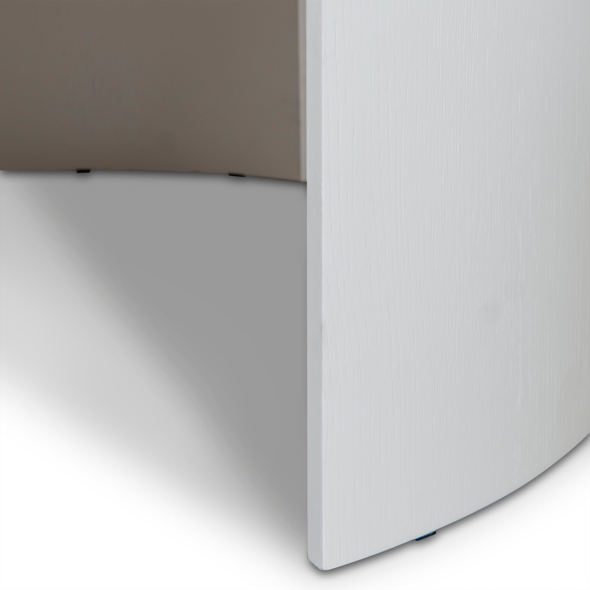 CCF8975-CN 100cm Wooden Round Coffee Table - White