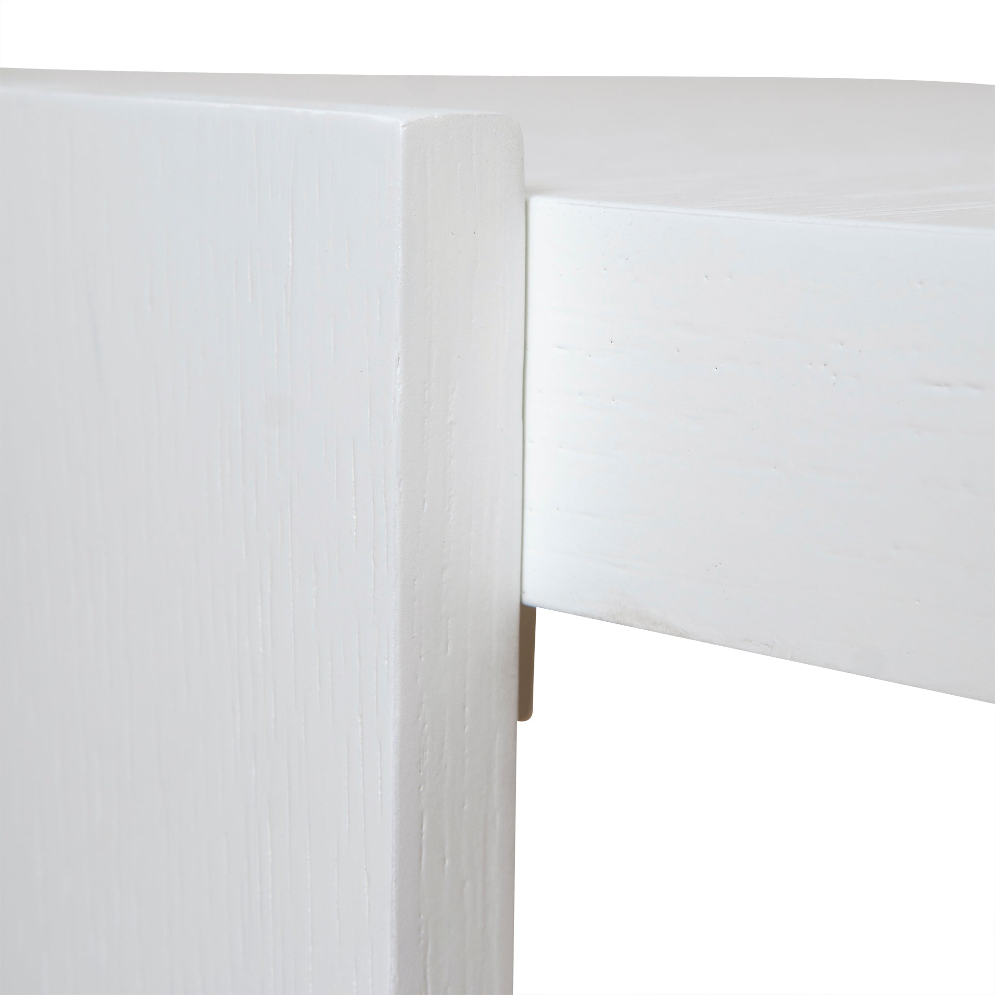 CCF8975-CN 100cm Wooden Round Coffee Table - White