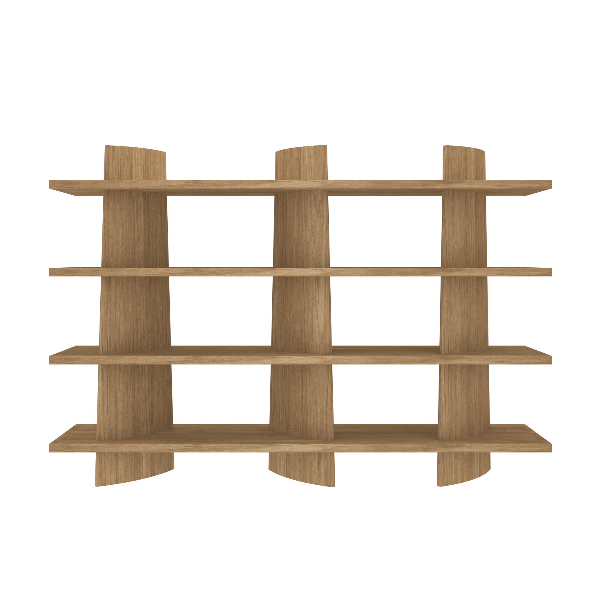 2.4m Bookshelf - Natural Oak