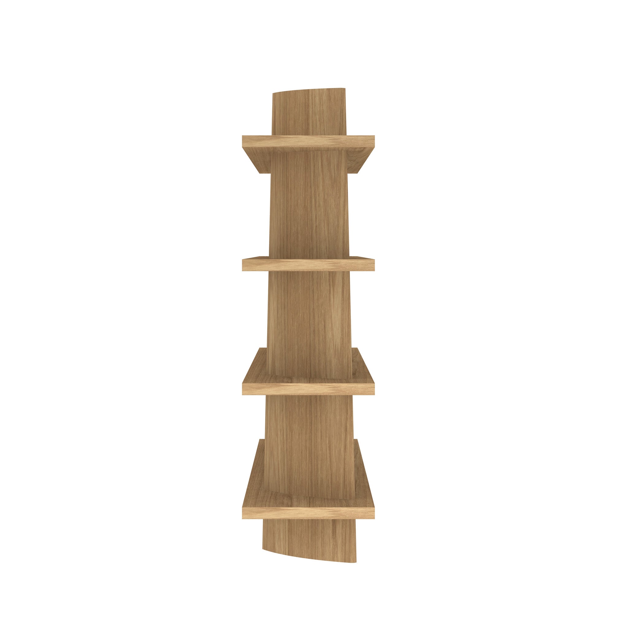 CDT12797-CN 2.4m Bookshelf - Natural Oak