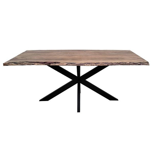 Appleton Acacia Wood & Metal Dining Table - 180cm